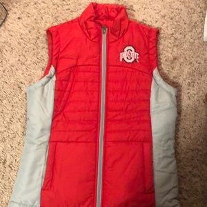 Ohio State zip up vest